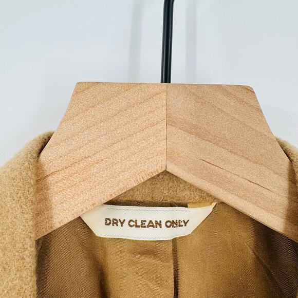 Vintage 100% Camel Hair Blazer Tan Classic Tailored Jacket Women’s Size 6 - Picture 5 of 8